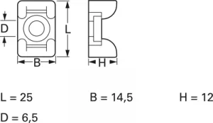 151-24819 HellermannTyton Kabelhalter