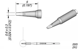 C105108 JBC Lötspitzen, Entlötspitzen und Heißluftdüsen