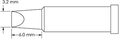 GT4-CH0032P METCAL Lötspitzen, Entlötspitzen und Heißluftdüsen