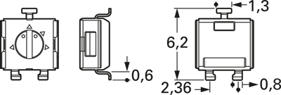 23BR1KLFTR BI Technologies Trimmpotentiometer Bild 2