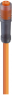 Sensor-Aktor Kabel, M8-Kabeldose, gerade auf offenes Ende, 3-polig, 2 m, PVC, orange, 4 A, 11278