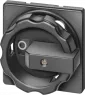 Betätigungsknebel, Vierloch-/Frontbefestigung, (B x H) 90 x 90 mm, schwarz, für 3LD2/3LD5, 3LD9284-1B