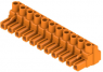 Buchsenleiste, 11-polig, RM 7.62 mm, gerade, orange, 1980570000