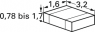 Keramik-Kondensator, 1 nF, 1 kV (DC), ±10 %, SMD 1206, X7R, C1206C102KDRAC7800