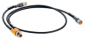 Sensor-Aktor Kabel, M12-Kabelstecker, gerade auf M12-Kabeldose, gerade, 5-polig, 10 m, PUR, schwarz, 4 A, 108289