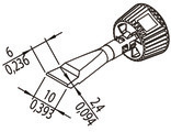 0142ZDLF100/SB Ersa Lötspitzen, Entlötspitzen und Heißluftdüsen Bild 2