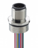 Sensor-Aktor Kabel, M12-Flanschstecker, gerade auf offenes Ende, 5-polig, 0.5 m, PVC, metall, 4 A, 1230 05 T16CW 0,5M