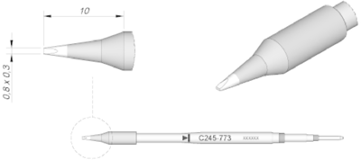 C245773 JBC Lötspitzen, Entlötspitzen und Heißluftdüsen