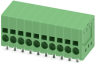 Leiterplattenklemme, 10-polig, RM 3.5 mm, 0,2-1,5 mm², 17.5 A, Federklemmanschluss, grün, 1990818