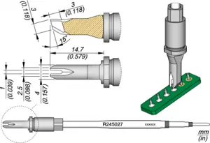 R245027 JBC Soldering tips, desoldering tips and hot air nozzles