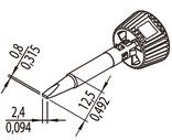 0142CDLF24L/SB Ersa Lötspitzen, Entlötspitzen und Heißluftdüsen Bild 2