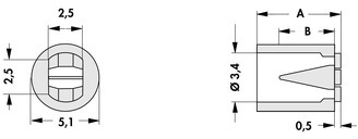 10007273 Fischer Elektronik LED Spacer Image 2