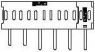 Stiftleiste, 60-polig, RM 2.5 mm, abgewinkelt, schwarz, 6766496-1