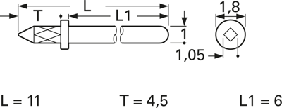 1364G.65 Vogt Steckerstifte für Leiterplatten