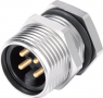 Einbaustecker, 4-polig + PE, THT, Schraubverriegelung, gerade, 09 2451 180 05