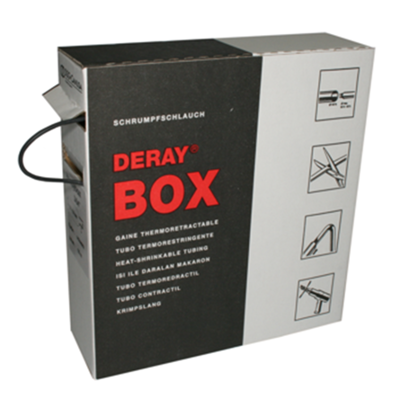 DERAY-HANDYBOX 3/64" SCHWARZ DSG-CANUSA Heat Shrink Tubing