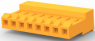 Buchsengehäuse, 8-polig, RM 3.96 mm, gerade, orange, 3-641217-8