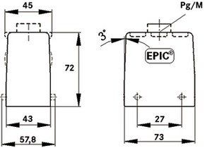 70050400 LAPP Housings for HDC Connectors Image 2