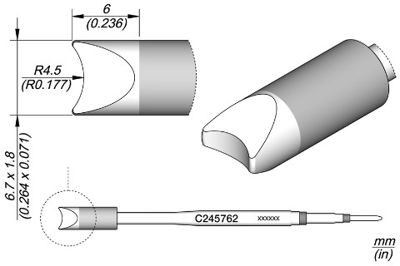 C245762 JBC Lötspitzen, Entlötspitzen und Heißluftdüsen