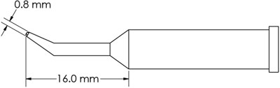 GT6-CN1608R METCAL Lötspitzen, Entlötspitzen und Heißluftdüsen