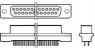 D-Sub Buchse, 25-polig, Standard, bestückt, gerade, Einlötstift, 5745058-4