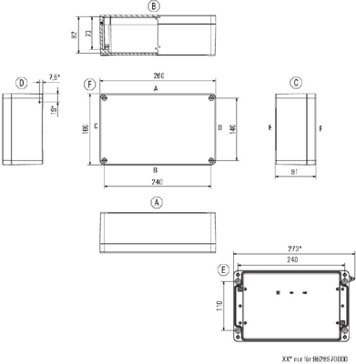 1328140000 Weidmüller General Purpose Enclosures Image 2