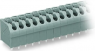 Leiterplattenklemme, 11-polig, RM 5 mm, 0,5-1,5 mm², 17.5 A, Push-in Käfigklemme, grau, 250-511