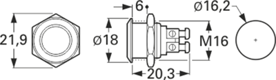 MP0042/1 BULGIN Druckschalter Bild 5