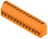 Leiterplattenklemme, 13-polig, RM 5 mm, 0,08-6,0 mm², 20 A, Schraubanschluss, orange, 1251330000