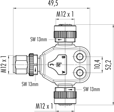 79 5256 190 05 binder Sensor-Aktor Adapter Bild 2