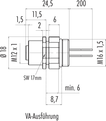 76 2832 0111 00012-0200 binder Sensor-Aktor Kabel Bild 2