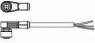 Sensor-Aktor Kabel, M8-Kabeldose, abgewinkelt auf offenes Ende, 4-polig, 1.5 m, PVC, schwarz, 4 A, 1-2273012-1