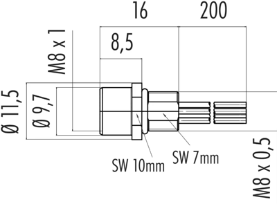 09 3390 00 04 binder Sensor-Aktor Kabel Bild 2