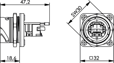 100007416 Telegärtner Modularsteckverbinder Bild 2