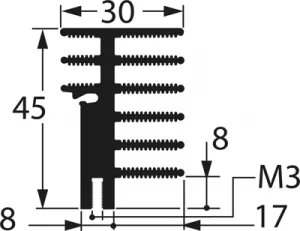 10020629 Fischer Elektronik Kühlkörper