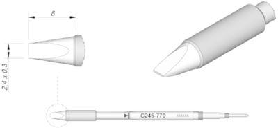 C245770 JBC Lötspitzen, Entlötspitzen und Heißluftdüsen