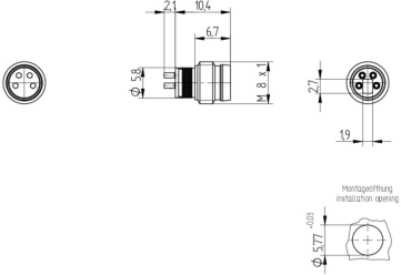 11671 Lumberg Automation Sensor-Aktor Rundsteckverbinder