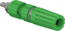 Polklemme, 4 mm, grün, 30 VAC/60 VDC, 35 A, Schraubanschluss, vernickelt, 23.0330-25