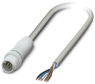 Sensor-Aktor Kabel, M12-Kabelstecker, gerade auf offenes Ende, 5-polig, 1.5 m, PP-EPDM, grau, 4 A, 1404075