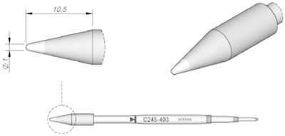 C245403 JBC Lötspitzen, Entlötspitzen und Heißluftdüsen