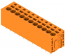 Leiterplattenklemme, 11-polig, RM 5 mm, 0,12-2,5 mm², 20 A, Federklemmanschluss, orange, 1330540000