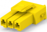 Steckergehäuse, 3-polig, RM 3.96 mm, gerade, gelb, 368571-4