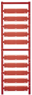 Polyamid Kabelmarkierer, beschriftbar, (B x H) 60 x 10 mm, max. Bündel-Ø 40 mm, rot, 1248830000