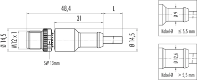 77 3429 0000 20712-0200 binder Sensor-Aktor Kabel Bild 2