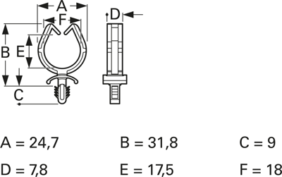 4701AA01 fastpoint Cable Holders Image 2