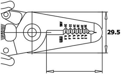 CSP30/1 Wetec Abisolierzangen, Abmantelungswerkzeuge Bild 2