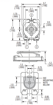 TC33X-1-102E Bourns Electronics GmbH Trimmer Potentiometers Image 2