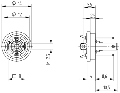 933112100 Hirschmann Automation and Control Ventilsteckverbinder Bild 2