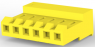 Buchsengehäuse, 6-polig, RM 3.96 mm, gerade, gelb, 3-640427-6