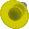 Pilzdrucktaster, beleuchtbar, rastend, Bund rund, gelb, Einbau-Ø 22.3 mm, 3SU1051-1CA30-0AA0